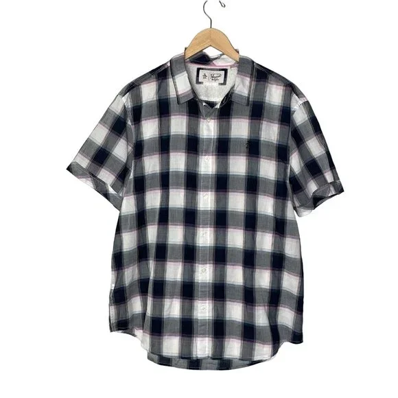 Penguin By Munsingwear Long Sleeve Button Down Shirt Men's SZ L